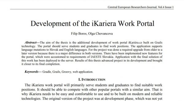 Development of the iKariera Work Portal